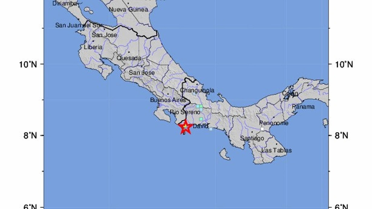 Panama-Kosta-Rika sərhədində 5,7 bal gücündə zəlzələ baş verib