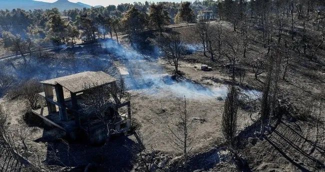 Yunanıstanda baş verən yanğında 146 ev yararsız hala düşüb