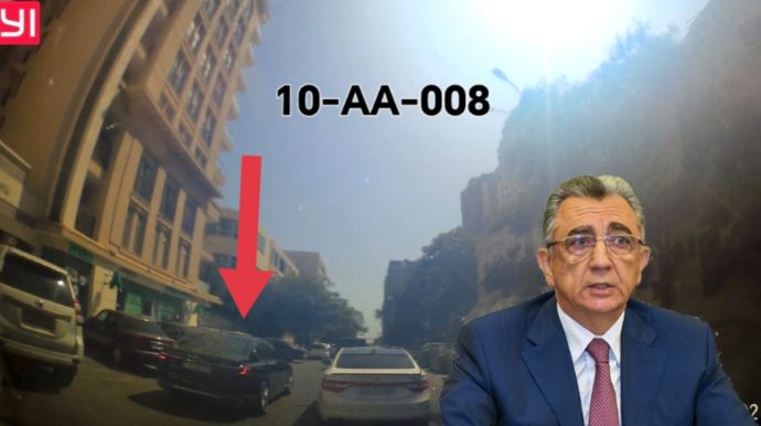 Bakı merinin xidməti maşını sürücülərin yolunu kəsdi və... - VİDEO