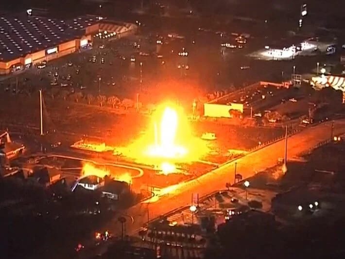 Texasda boru kəmərində yanğın