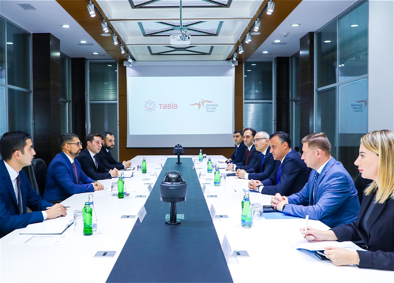 Обсуждено развитие сотрудничества между Фондом Возрождения Карабаха и TƏBİB - ФОТО