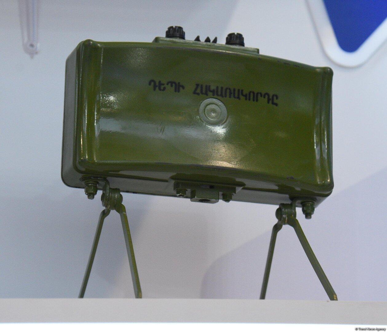 Xankəndidə tapılan minalar ADEX-də nümayiş olunur - FOTO