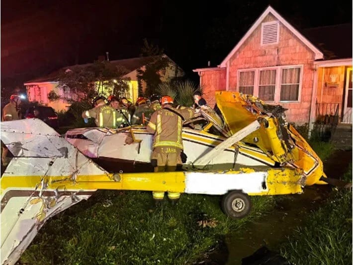 ABŞ-da kiçik təyyarə qəzaya uğrayıb: Pilot ölüb, 1 sərnişin yaralanıb