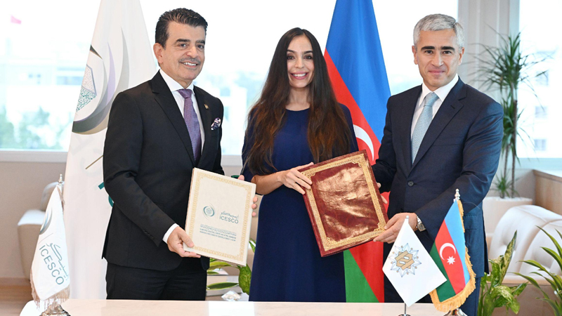 Leyla Əliyeva ICESCO-nun qərargahında oldu (FOTO)
