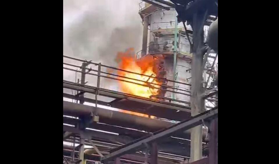 Bakıda Neft Emalı Zavodundakı yanğın söndürüldü - YENİLƏNİB - VİDEO