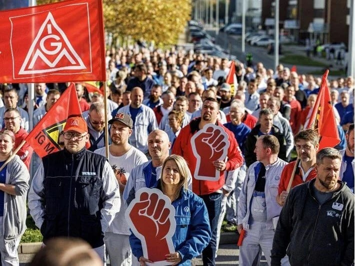 Almaniyada metal işçilərinin xəbərdarlıq tətili