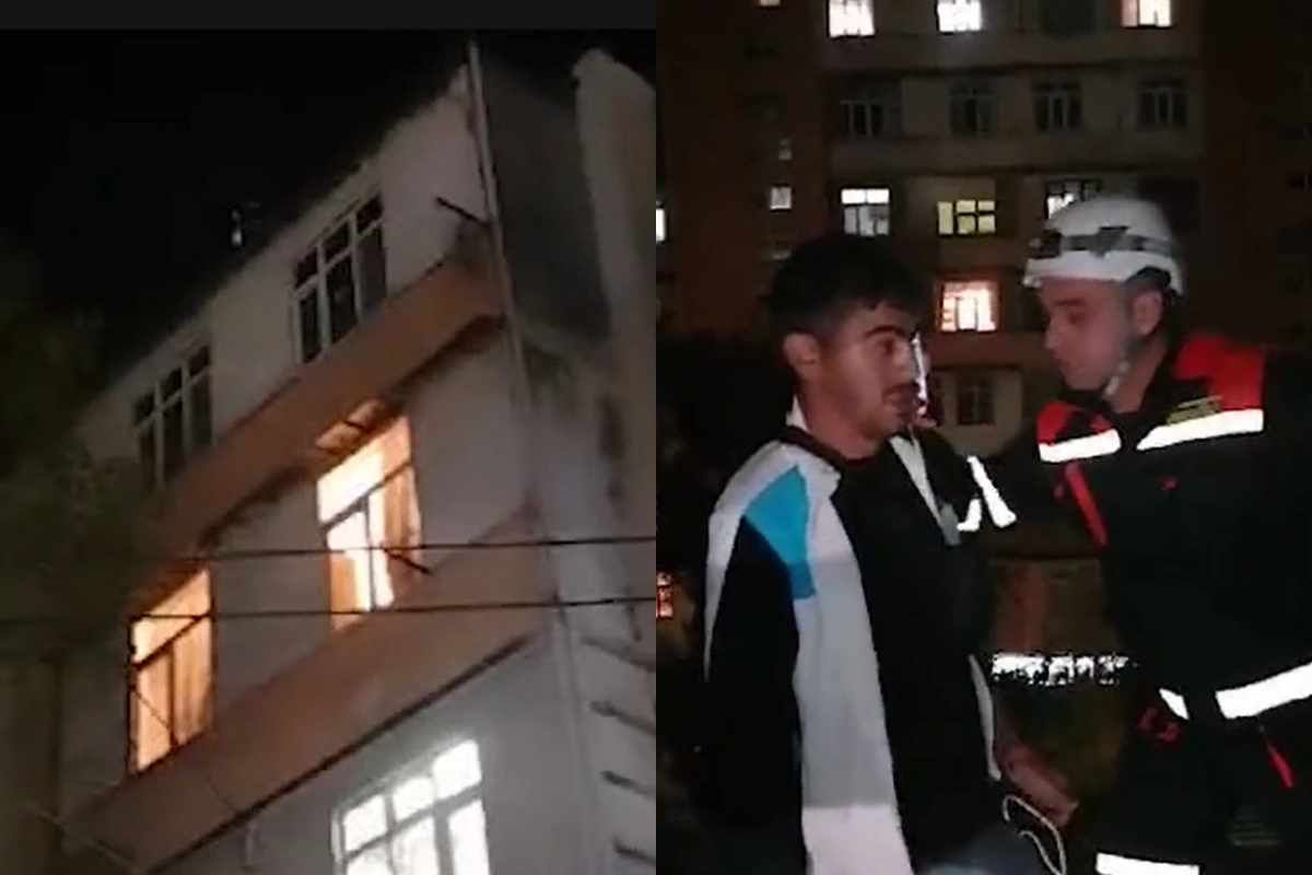 Xırdalanda 33 yaşlı kişini ölümdən qurtardılar - VİDEO