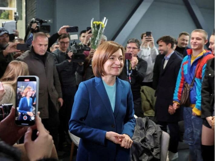 Moldovada qərbyönlü Sandu yenidən seçildi: Rusiyanın “xarici səslərin gətirildiyi” iddiası var