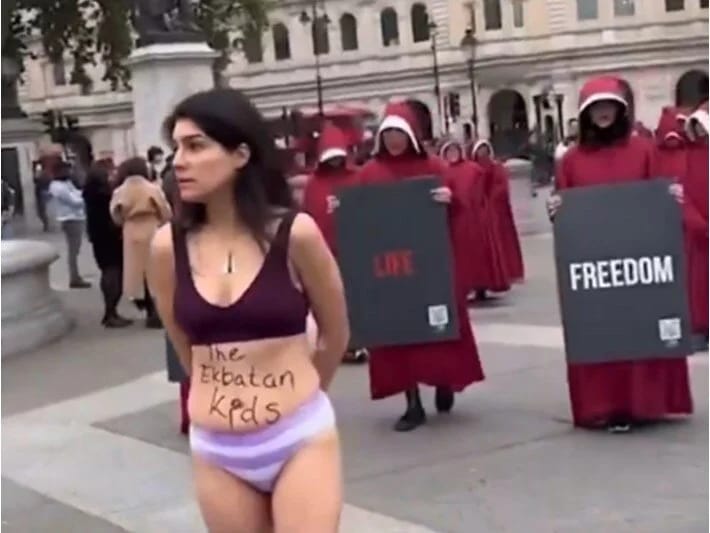 İranda azadlıq etirazı Londona da yayılıb