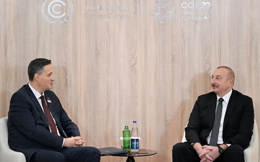 Prezident İlham Əliyev Bosniya və Herseqovinanın Rəyasət Heyətinin Sədri və üzvü ilə görüşüb - YENİLƏNİB