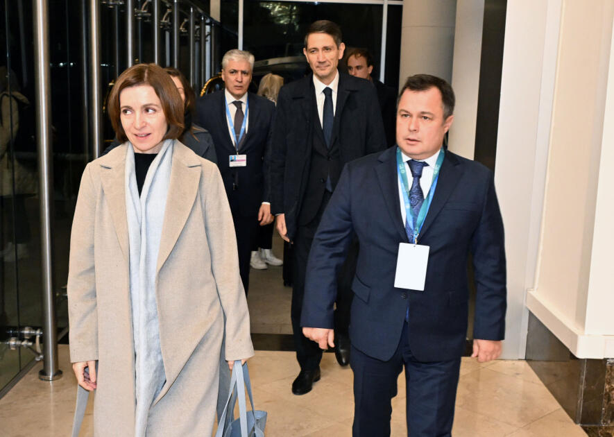 Maya Sandu Azərbaycana səfərə gəlib - FOTO