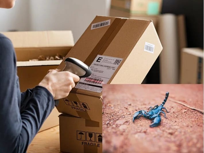 7 min kilometr uzaqdan göndərilən bağlamada əqrəb peyda oldu: Qadın xəstəxanaya yerləşdirildi!