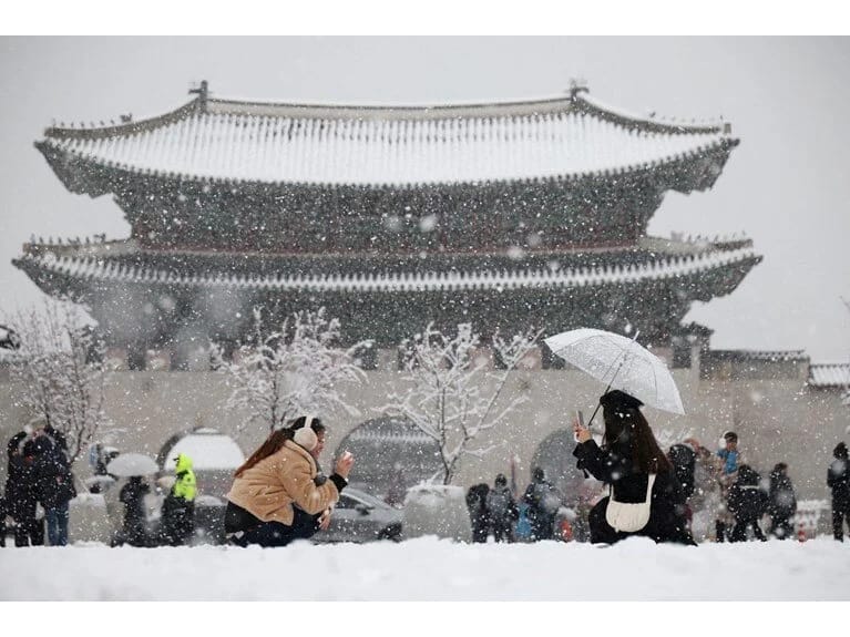 Cənubi Koreyada qar rekordu! Son 100 ilin ən güclü qarı