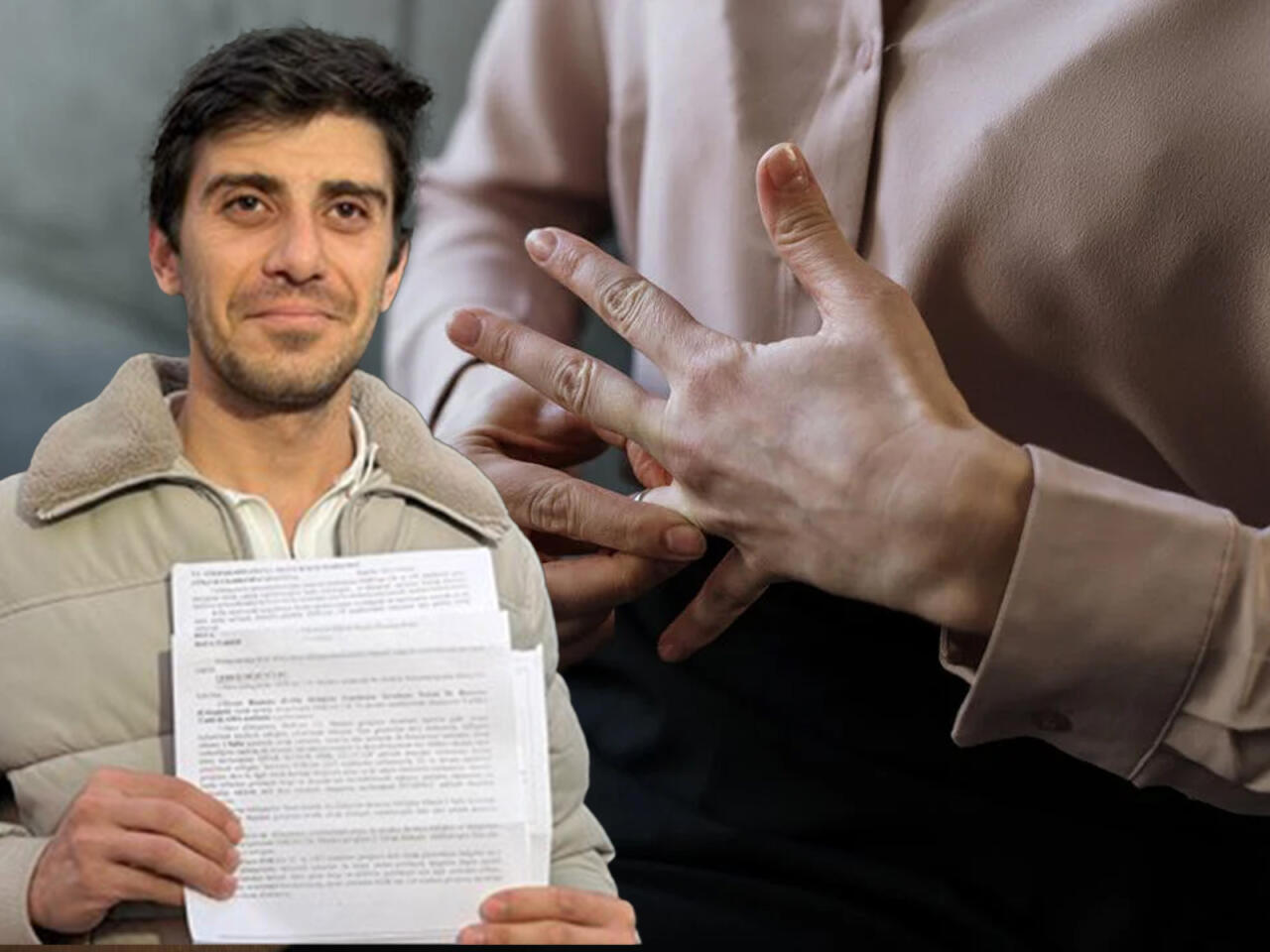 Subay adama məhkəmədən boşanma kağızı gəldi - FOTO