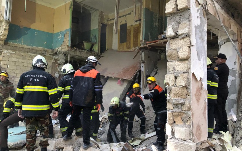 Sumqayıtdakı partlayışla bağlı bu vaxtadək üç nəfər dağıntılar altından sağ çıxarılıb - YENİLƏNİB