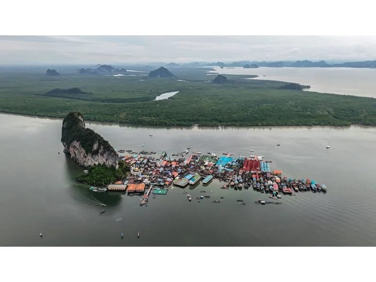 Taylandın üzən kəndi Ko Panyi: Su ilə təmasda bir həyat yaşayırlar