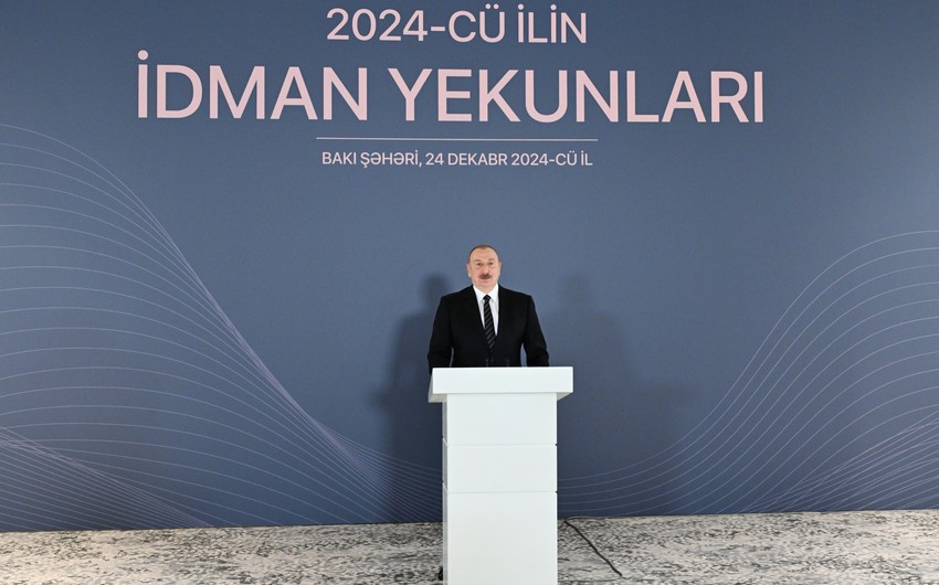 Prezident İlham Əliyev 2024-cü ilin idman yekunlarına həsr olunan mərasimdə iştirak edib - YENİLƏNİB