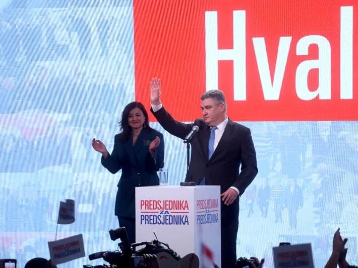 Milanoviç Xorvatiyada keçirilən prezident seçkilərində qələbə qazanıb