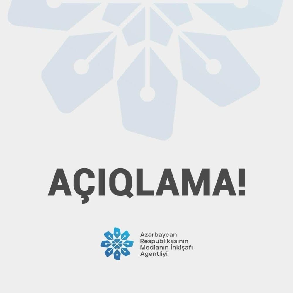 MEDİA açıqlama yaydı: SAXTADIR