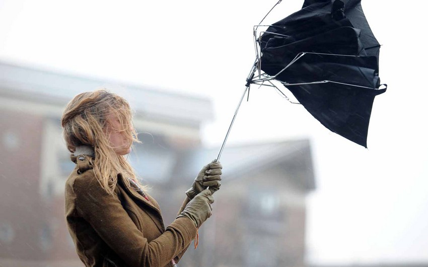 ETSN: Yaxın 3 gündə qeyri-sabit, yağıntılı və küləkli hava şəraiti davam edəcək