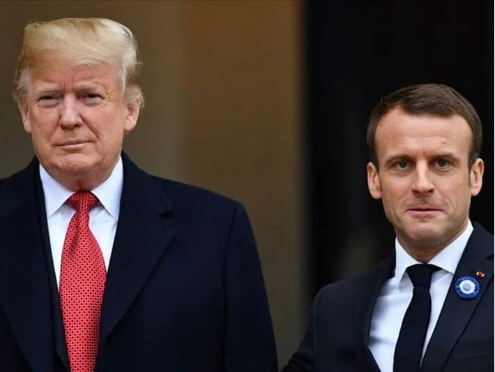Makrondan Trampa qarşı çıxış: Siz Putinə qarşı zəif ola bilməzsiniz 