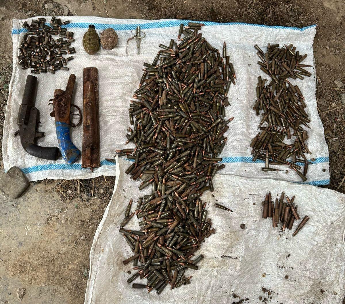 Qobustanda əməliyyat - Xeyli silah-sursat tapılıb