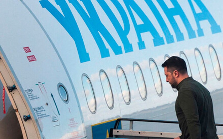 Zelenski ABŞ-dən Böyük Britaniyaya uçub