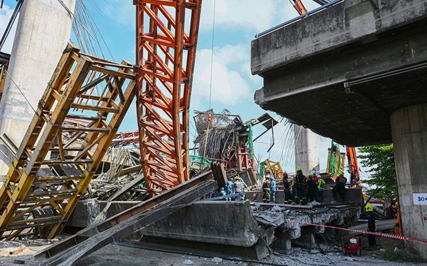 Tailandda beton tirin çökməsi nəticəsində 24 nəfər yaralanıb
