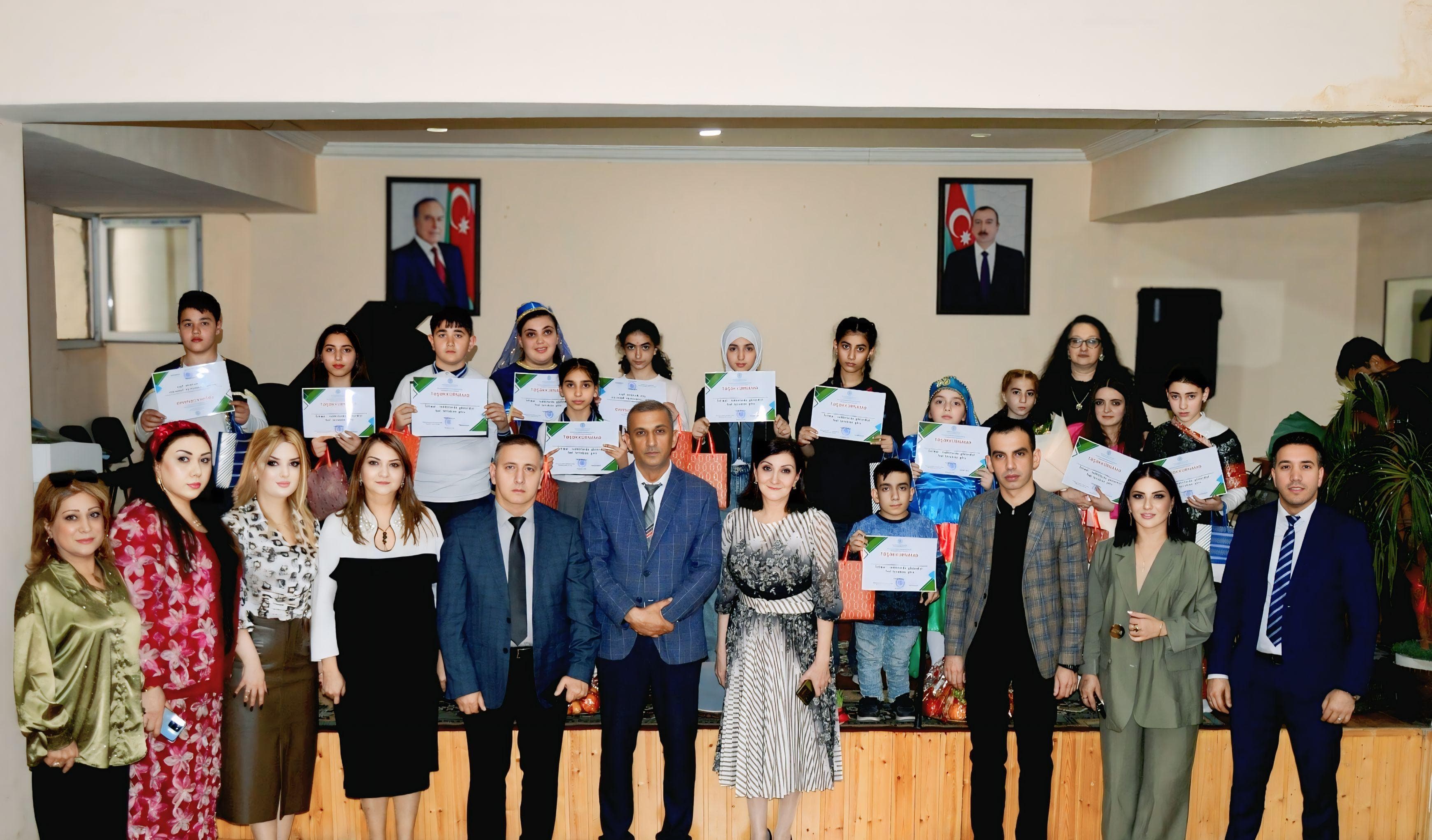 İncəsənət Məktəbində tədbir keçirilib - FOTOLAR