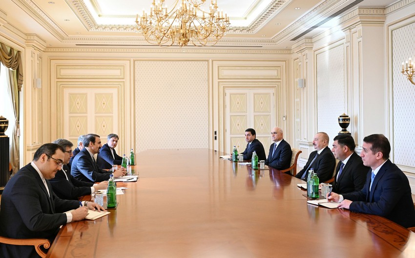 İlham Əliyev İran Prezidentinin siyasi məsələlər üzrə müşavirini qəbul edib - YENİLƏNİB