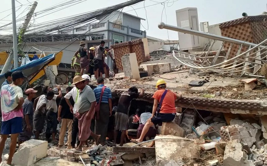 Myanmada zəlzələ nəticəsində ölənlərin sayı 2,8 min nəfəri keçib