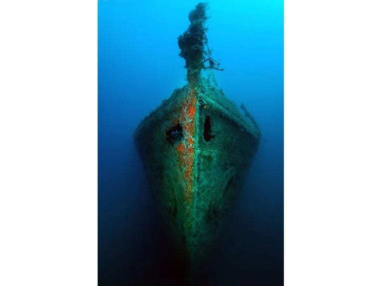 Birinci Dünya Müharibəsində batmış Fransanın Paris 2 döyüş gəmisinin qalıqları üzə çıxıb