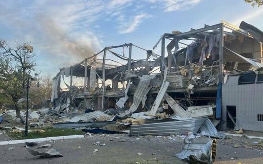 Ukraynada idman obyekti hücumlar nəticəsində dağılıb