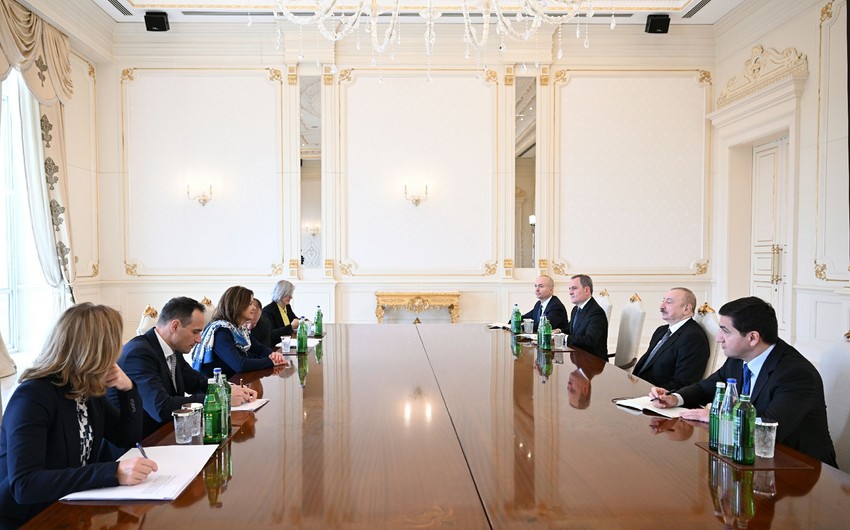 Prezident İlham Əliyev Sloveniyanın xarici işlər nazirini qəbul edib