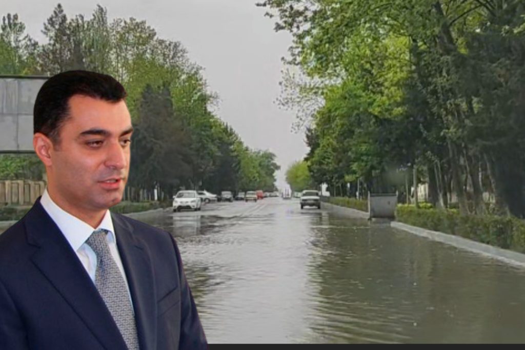 Yevlaxda Anar Tağıyevin yarıtmaz fəaliyyəti: – yağış yenə bizi “tutdu”