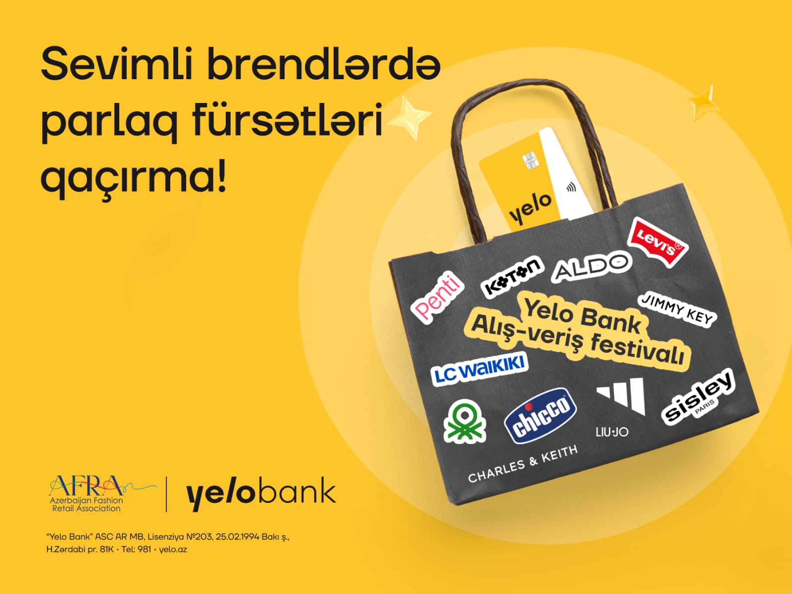 Yelo Bank alış-veriş festivalı davam edir!