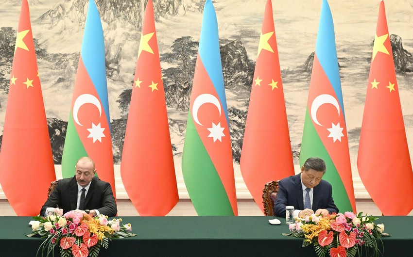 Azərbaycanla Çin hərtərəfli strateji tərəfdaşlıq əlaqələrinin qurulması haqqında Birgə Bəyanat imzalayıb - MƏTN