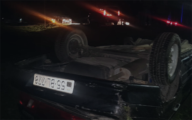 Azyaşlı atasının maşınını aşırdı - Yaralılar var - VİDEO