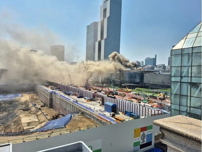 Cənubi Koreyada konqres mərkəzində yanğın baş verib