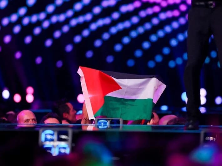 Eurovision yarımfinalında Qəzzaya dəstək nümayiş edilib