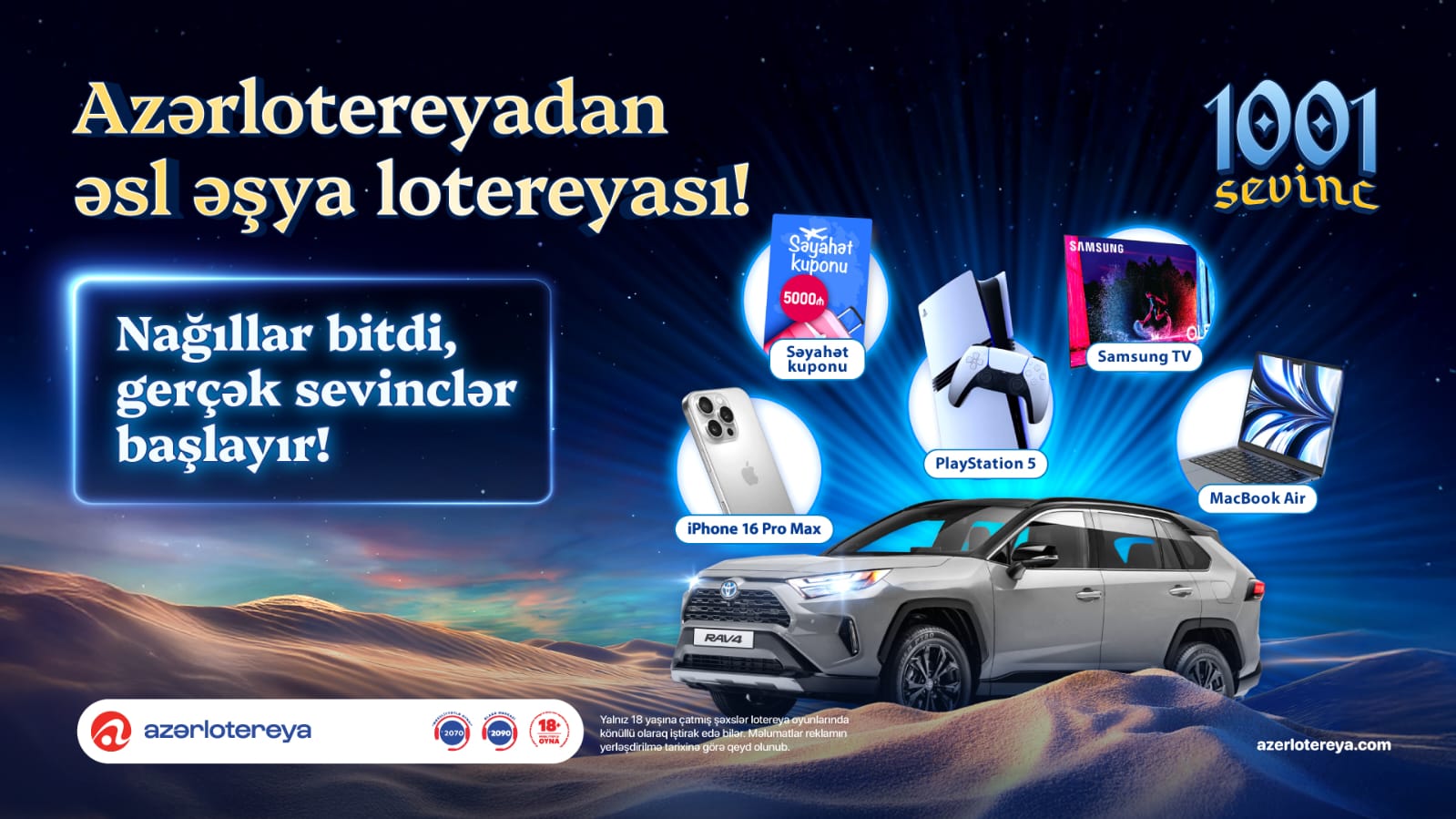 “Azərlotereya”nın “1001 Sevinc” əşya lotereyası başladı