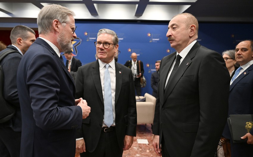 Azərbaycan Prezidenti Böyük Britaniyanın Baş naziri ilə görüşüb