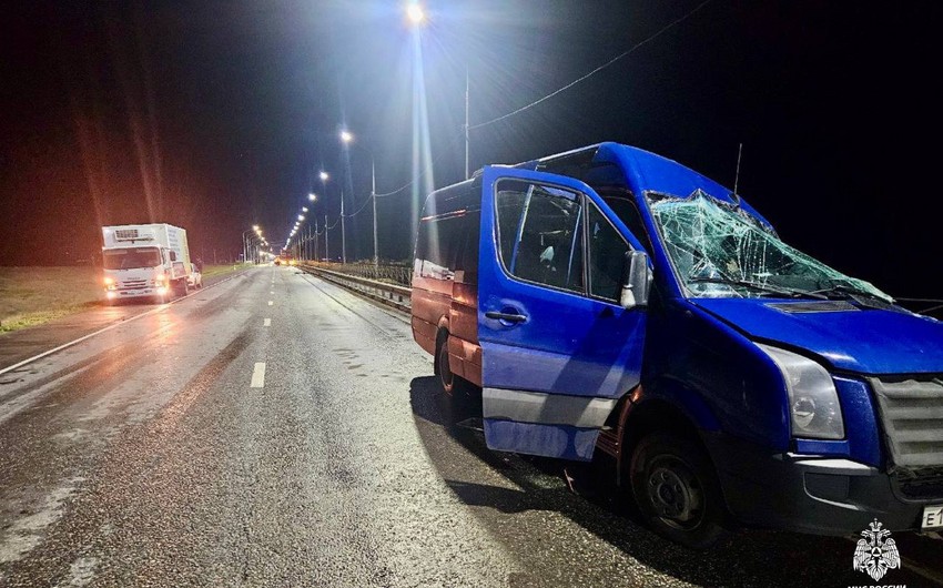 Rusiyada mikroavtobus qəzası nəticəsində 7 nəfər ölüb