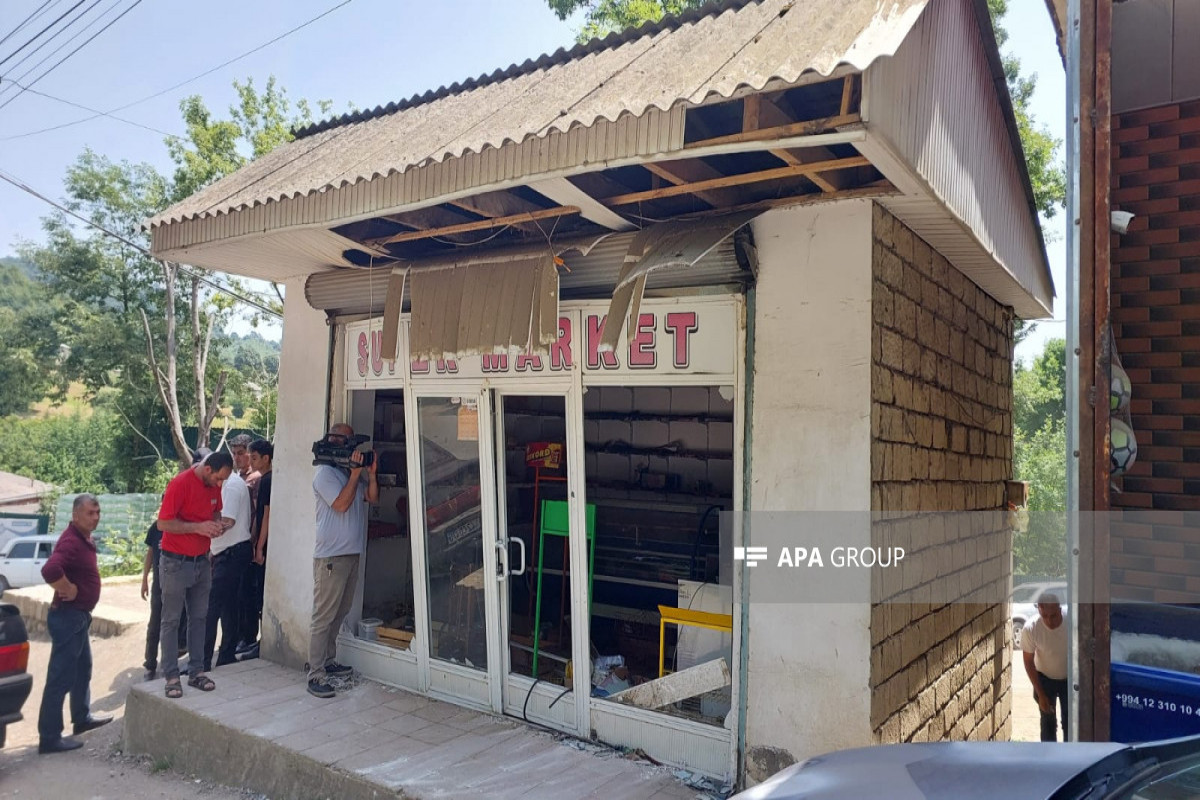 Lənkəranda marketdə partlayış olub, satıcı xəsarət alıb