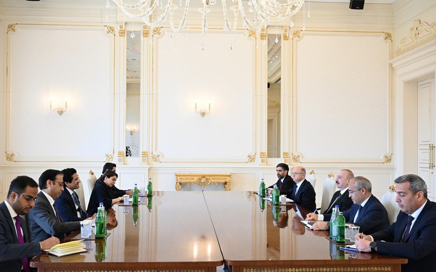 İlham Əliyev Pakistanın energetika nazirini qəbul edib