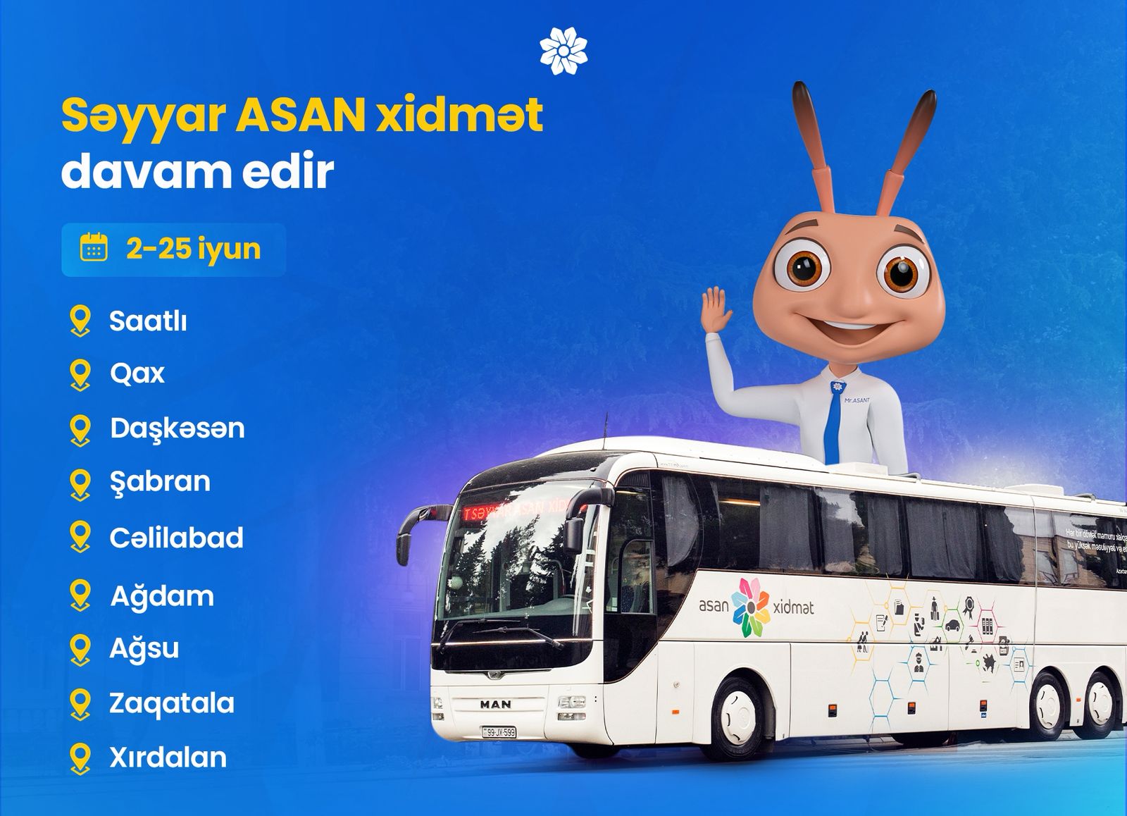 Səyyar ASAN xidmət davam edir
