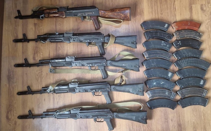 Həftəsonu xeyli sayda silah-sursat aşkarlanıb