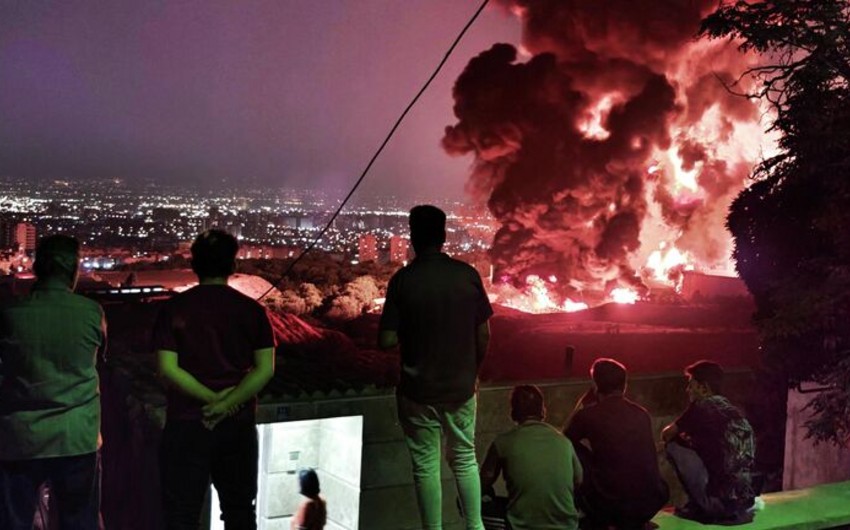 İsraildə polis İranın zərbələrini lentə almaq istəyən operatorları saxlayıb