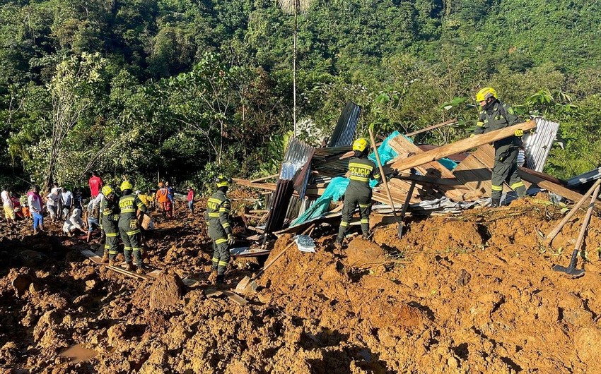 Kolumbiyada torpaq sürüşməsi nəticəsində 10 nəfər həlak olub