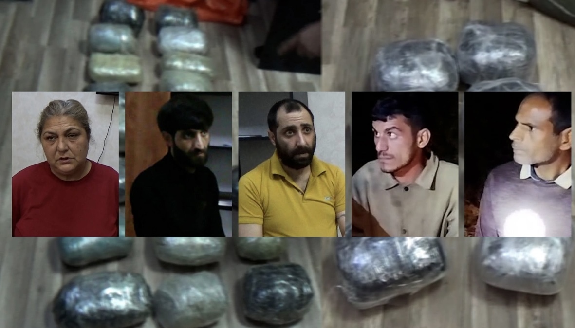 Azərbaycanda beş nəfər 60 kiloqram narkotiklə tutuldu